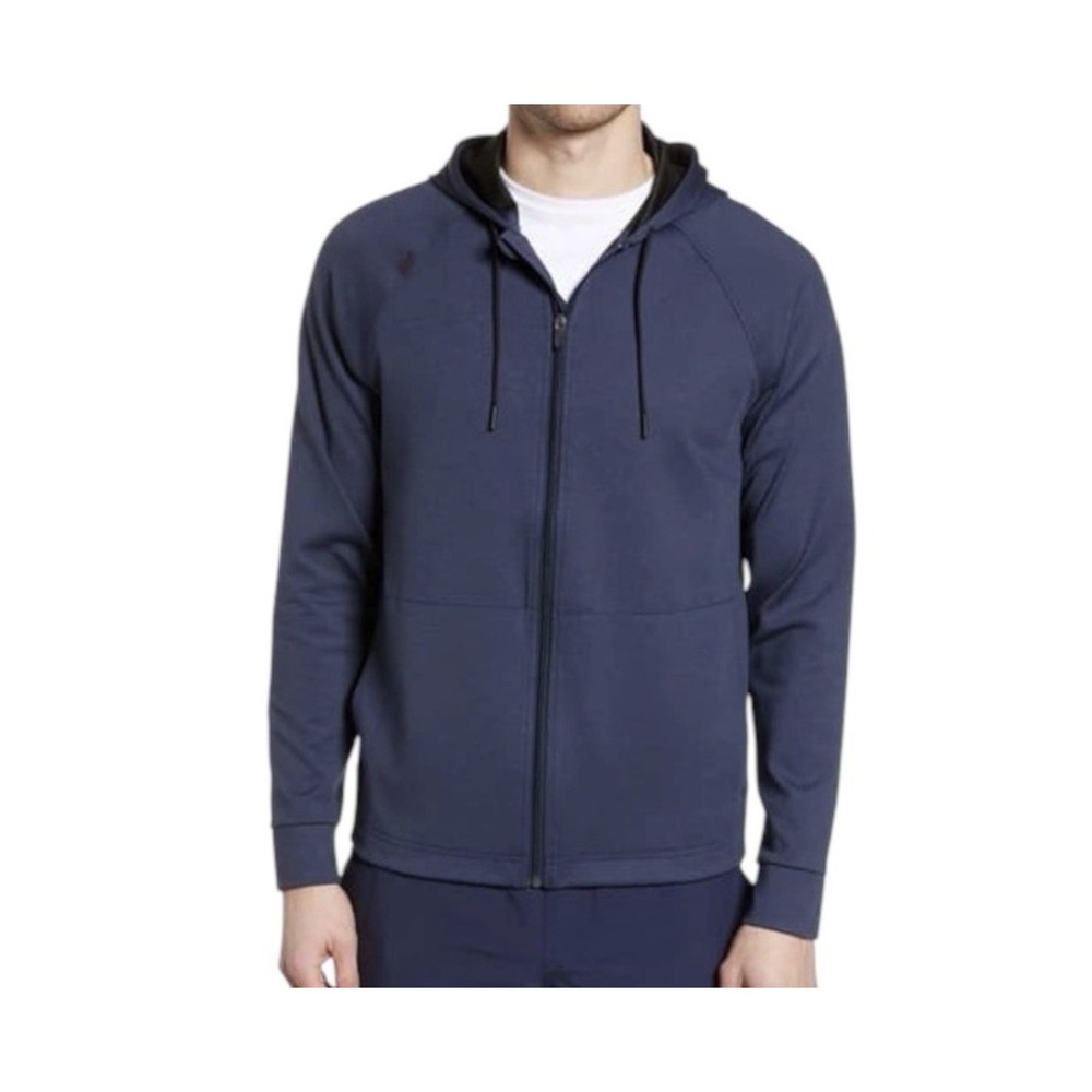 Rhone Spar Full Zip Hoodie Men's Small Navy Blue Athletic Performance Wear
